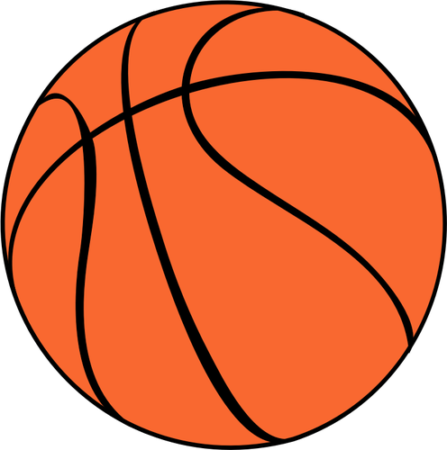 Basketbal vektoru symbol
