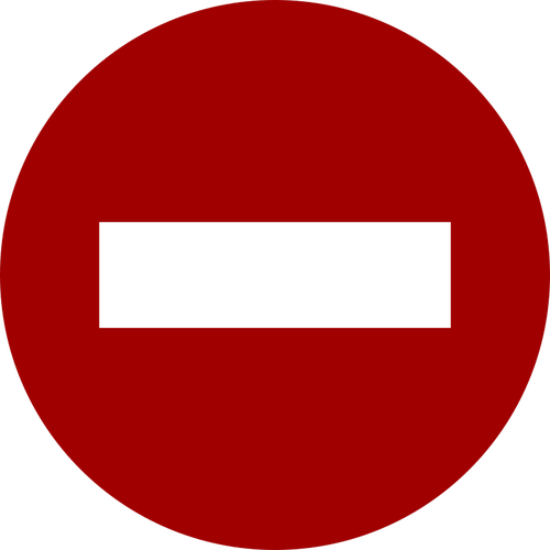 Dilarang jalan tanda