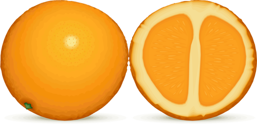 Orange und die HÃ¤lfte