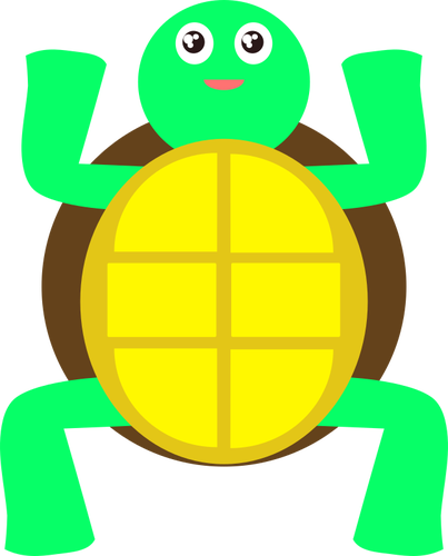 Immagine di vettore della tartaruga verde