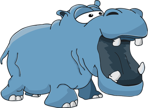 Hipopotam vector illustration
