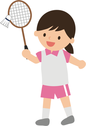 Garota de badminton