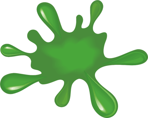 Splat peinture verte