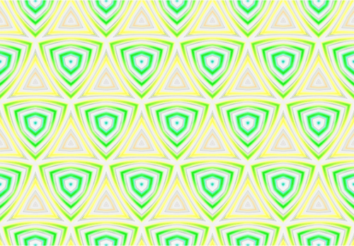 Patroon van de achtergrond met gele en groene driehoekjes