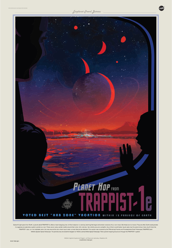 NASA trapistÃ³w plakat