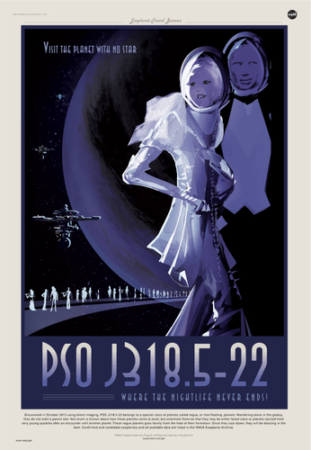 Rogue planet NASA affisch