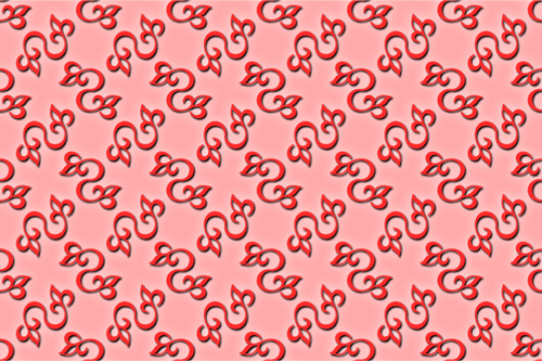 Abstract floral pattern in red