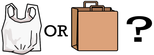 Papierowe lub plastikowe torebki