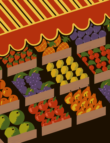 Immagine di vettore di frutta visualizzazione