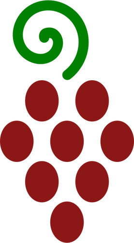 Bos van druiven vector afbeelding