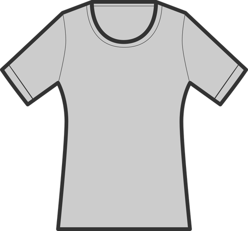 T-shirt em forma magro
