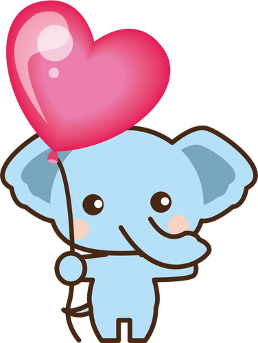 Elefante con globo