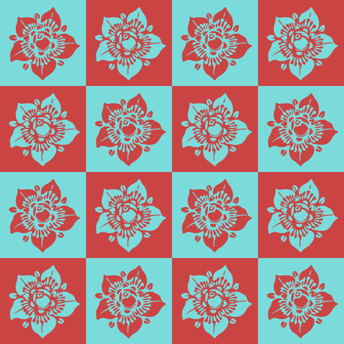 Roser mÃ¸nster vektor illustrasjon