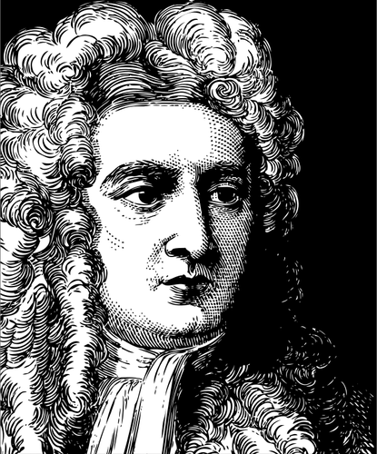 Isaac Newton portrÃ©t