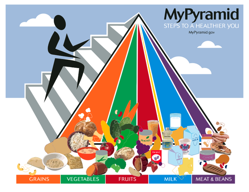 Piramida makanan poster