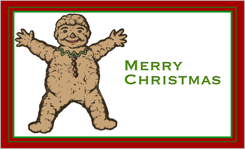 Homem-biscoito retrÃ´ para o Natal