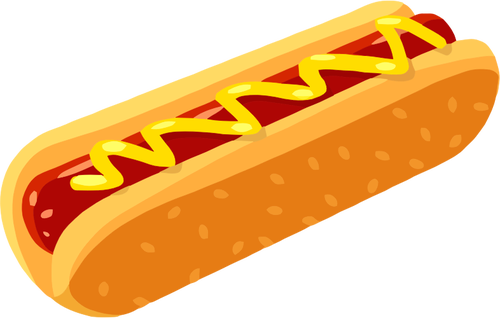 Hotdog im BrÃ¶tchen