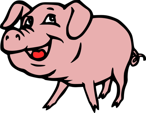 Cochon souriant