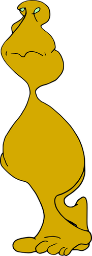 Cartoon yellow figure