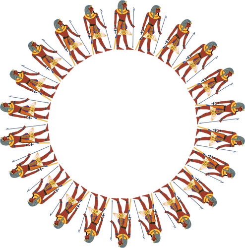 Egyptische cirkelframe