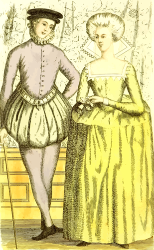 16th century fashion image