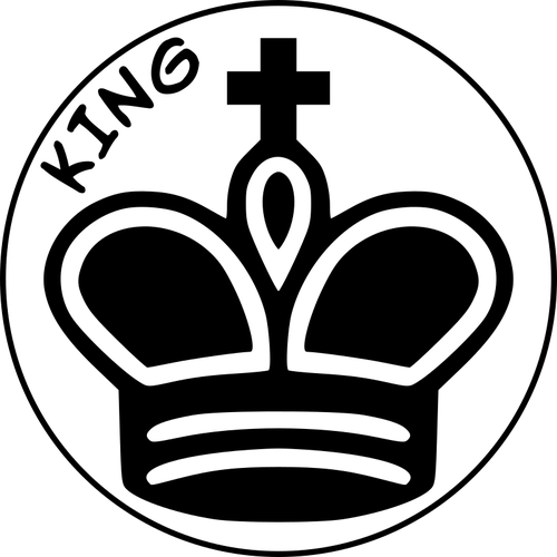 Rei preto peÃ§a de xadrez