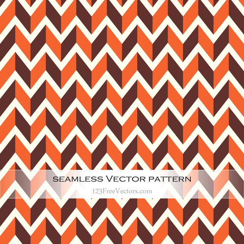 3d seamless pattern in retro colors