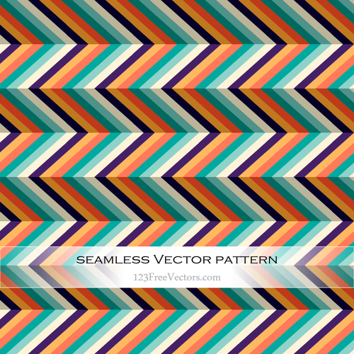Retro pattern with vertical lines