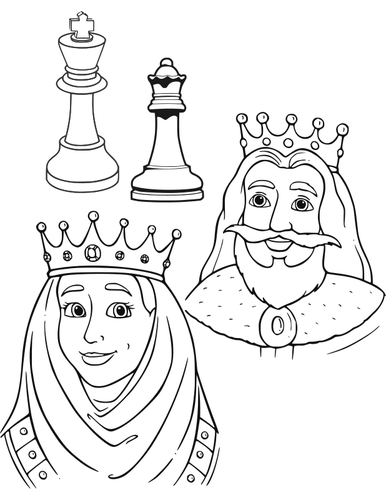 King and queen in chess