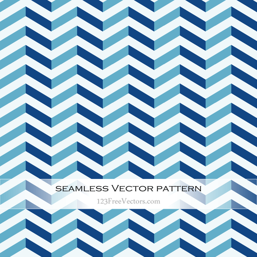 Pattern with blue wavy lines