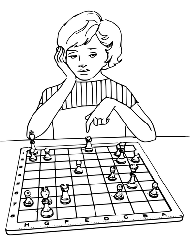 SeÃ±ora jugando al ajedrez