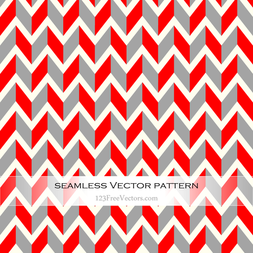 Red and Grey Vintage Pattern
