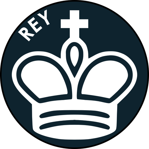 Szachy wektor ikona z Å‚Ã³Å¼kiem typu king-size