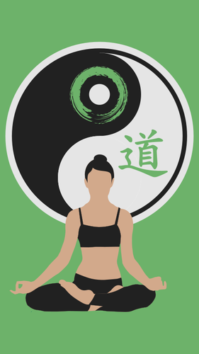 Yoga trening logotype