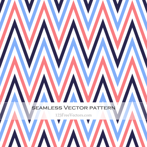 Repetitive line pattern in retro colors
