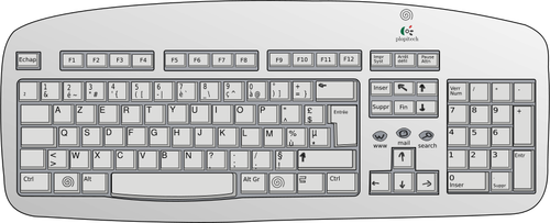 Logitech toetsenbord vector afbeelding