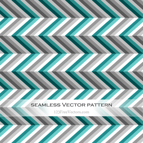 Retro pattern with zigzag lines