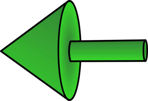 Freccia sinistra verde
