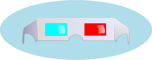 Grafis vektor gelas kertas biru dan merah
