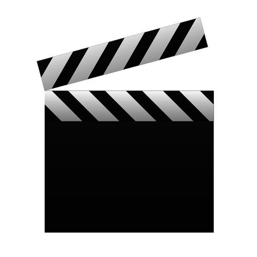 Leere Filmklappe-Vektor-Bild