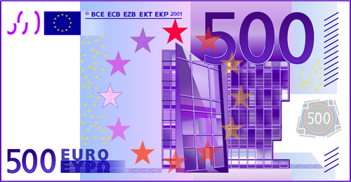 GrÃ¡ficos de vetor da nota de Euro 500