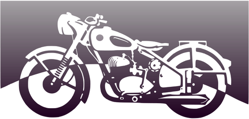 Motorbike of the 1950ies vector