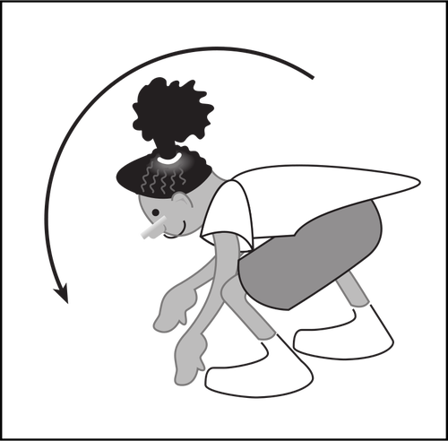 Woman exercising vector illustration