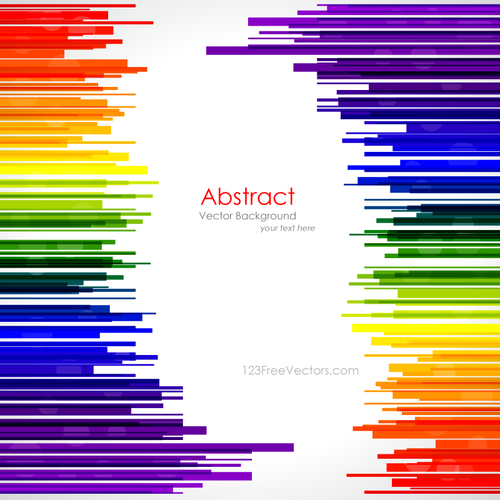 Abstract Rainbow Stripes