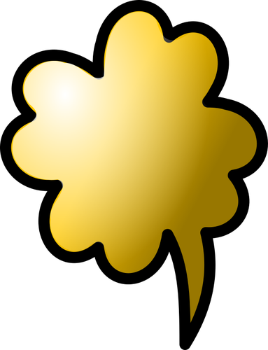 Vektorgrafik med glÃ¤nsande brun tal bubbla ikonen