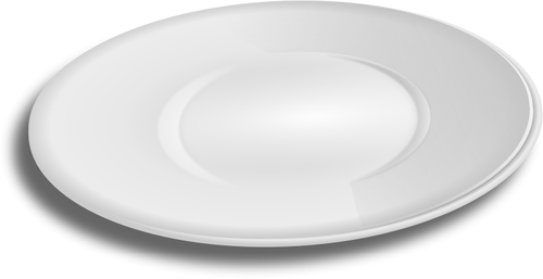 Vector Illustrasjon av oval formet plate