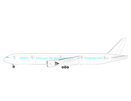 Boeing 777 vektorovÃ© grafiky