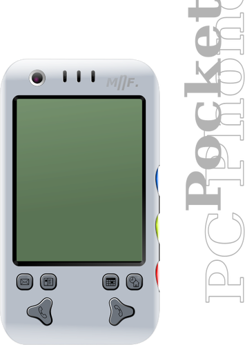 Fotorealistiske vector bildet av LCD mobiltelefon
