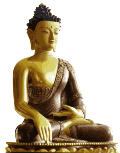 Imagine vectorialÄƒ a statuii lui Buddha de aur