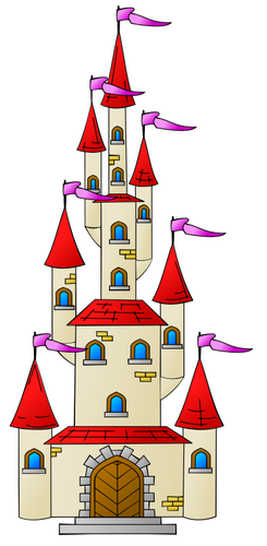 Grafika wektorowa piÄ™kny zamek